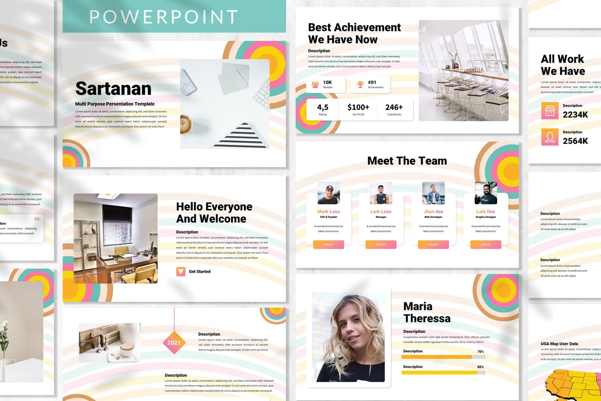 Template Presentasi Bisnis Sartanan - Powerpoint yang Menarik