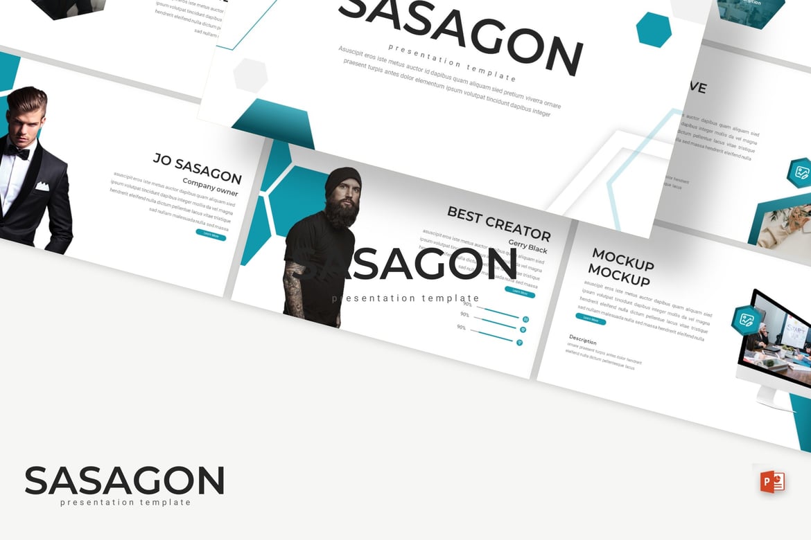 Sasagon - Template PowerPoint untuk Presentasi Bisnis yang Menarik