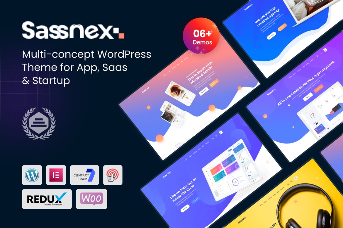 Sassnex - Tema WordPress Terbaik untuk Aplikasi, SaaS, & Startup Anda