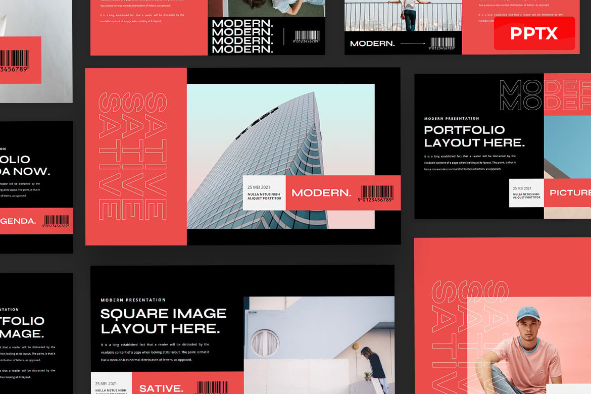 Sative - Template Presentasi PowerPoint Modern dan Elegan