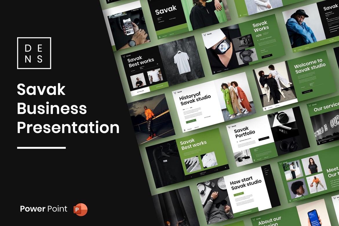 Savak – Template PowerPoint Bisnis yang Menarik
