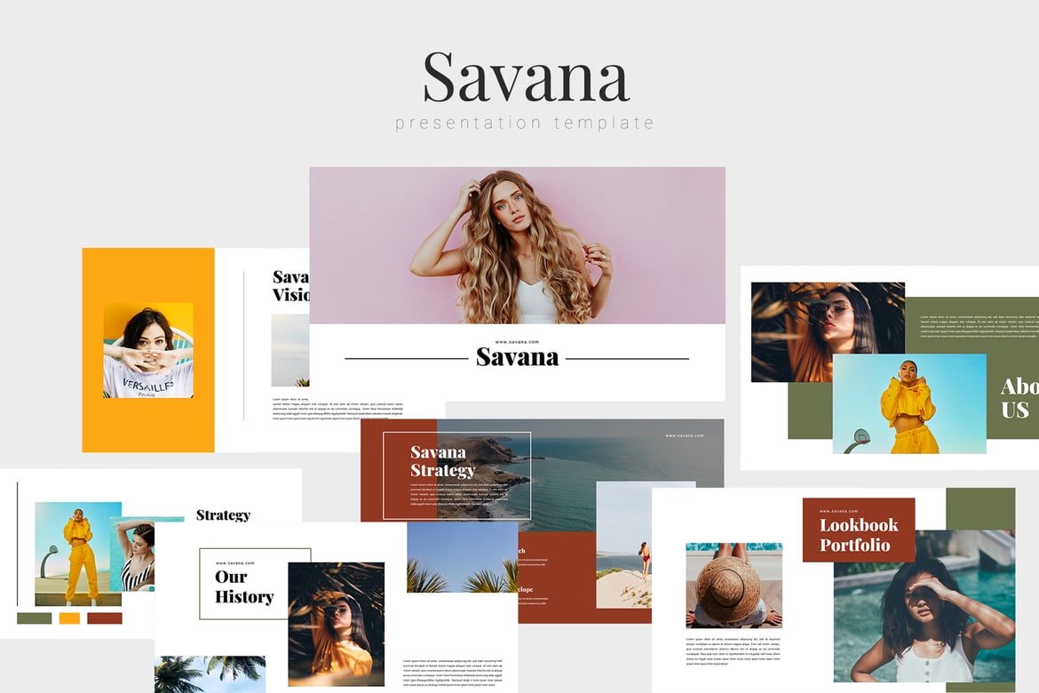 Savana - Template Presentasi PowerPoint yang Menarik