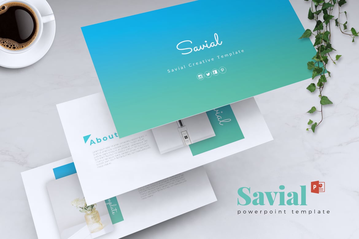 SAVIAL - Template PowerPoint Kreatif untuk Presentasi Sukses