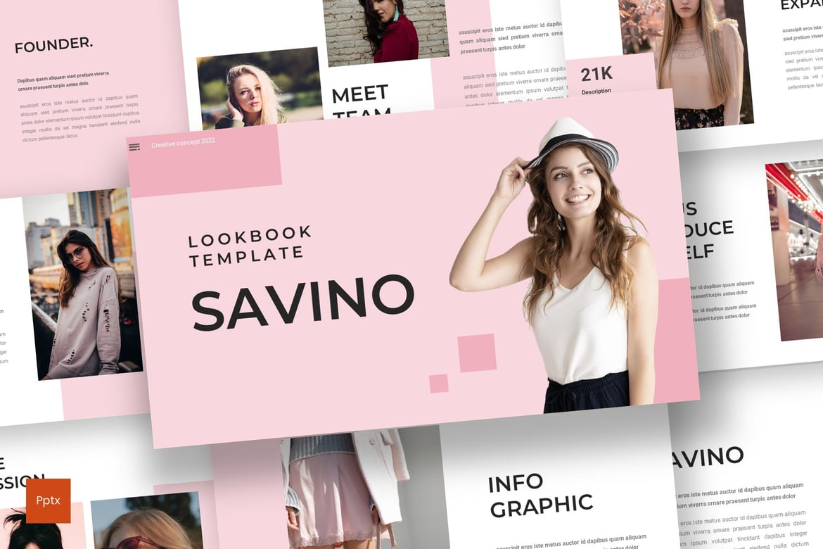 Savino - Template Presentasi PowerPoint Minimalis dan Kreatif