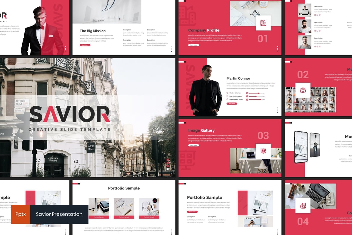 Template Powerpoint Savior - Solusi Presentasi Bisnis yang Kreatif dan Minimalis