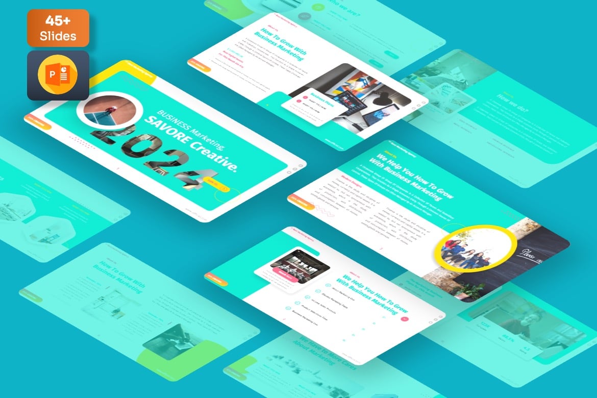 Template PowerPoint Savore - Solusi Presentasi Kreatif Anda