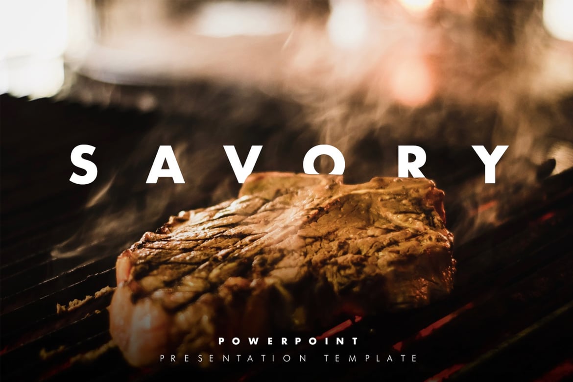 Savory – Template Presentasi PowerPoint Modern untuk Restoran