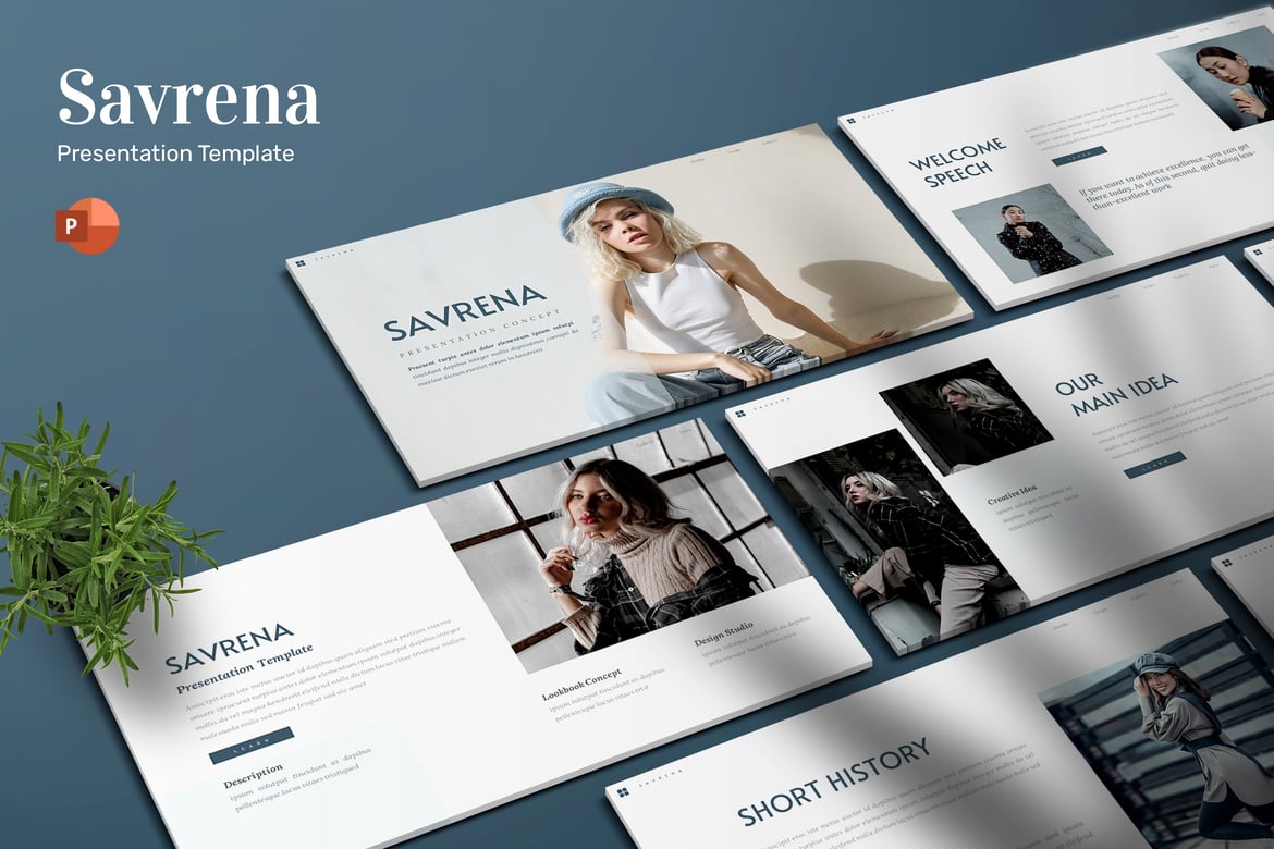 Savrena - Template Presentasi PowerPoint yang Menawan