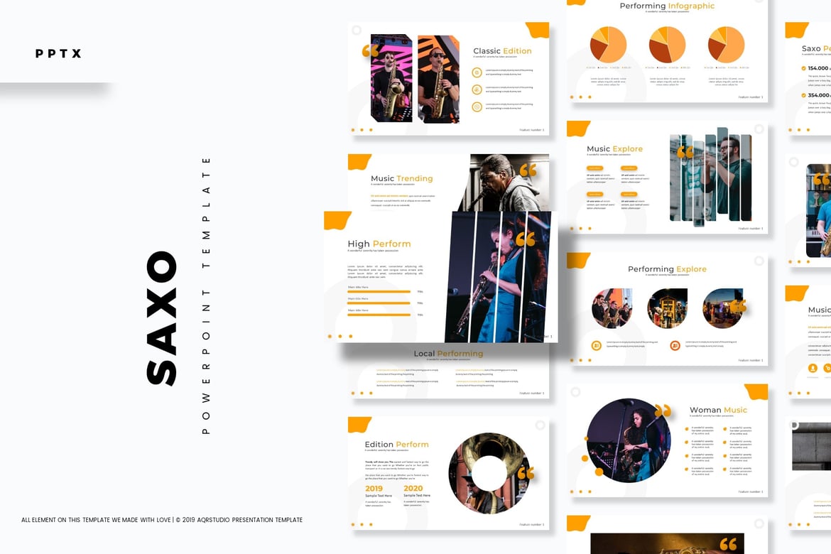 Template PowerPoint Saxo - Solusi Presentasi Serbaguna