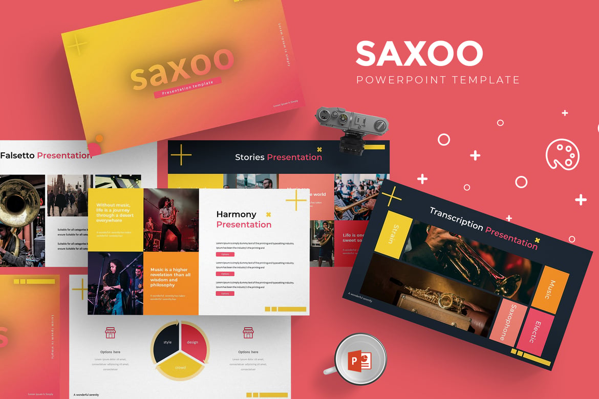 Saxoo - Template PowerPoint yang Menarik dan Serbaguna