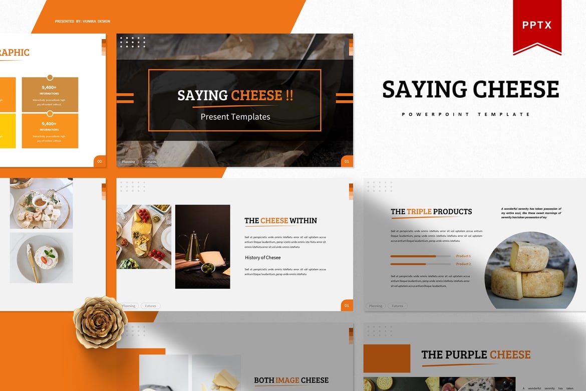 Template Presentasi Menarik: Saying Cheese | Powerpoint Template