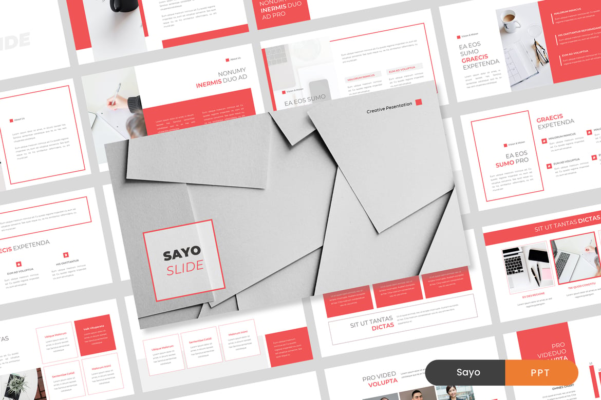 Sayo - Template PowerPoint Kreatif untuk Presentasi Menarik