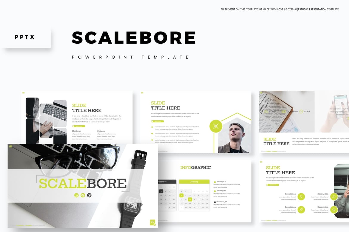 Scalebore - Template PowerPoint Serbaguna yang Menarik