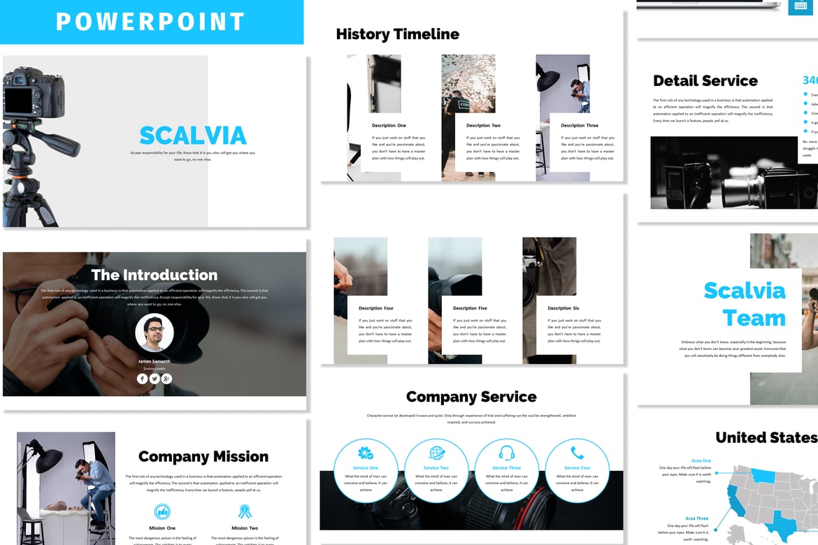 Scalvia - Template Powerpoint Profesional untuk Bisnis Anda
