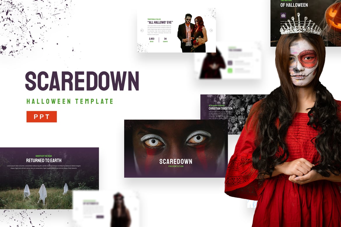 Template Presentasi Scaredown - Powerpoint yang Menarik dan Profesional