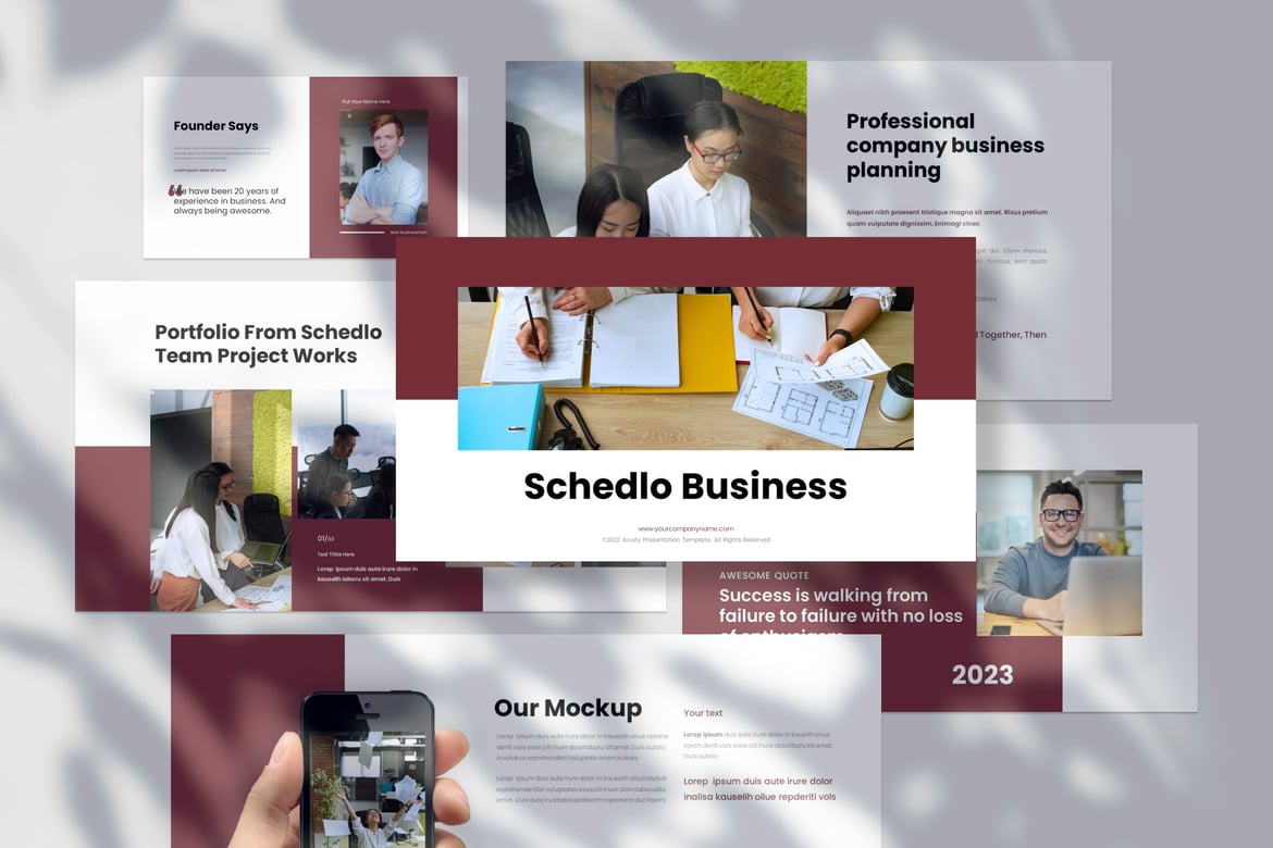 Schedlo - Template Presentasi PowerPoint Profesional untuk Bisnis