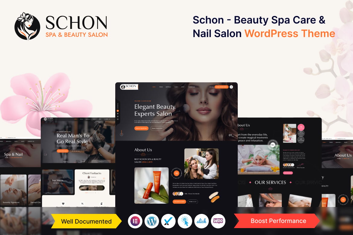 Tema WordPress Schon – Salon Spa & Kesehatan yang Elegan