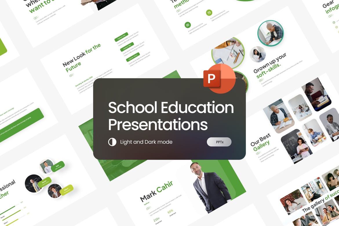 Template Presentasi Sekolah yang Modern dan Minimalis