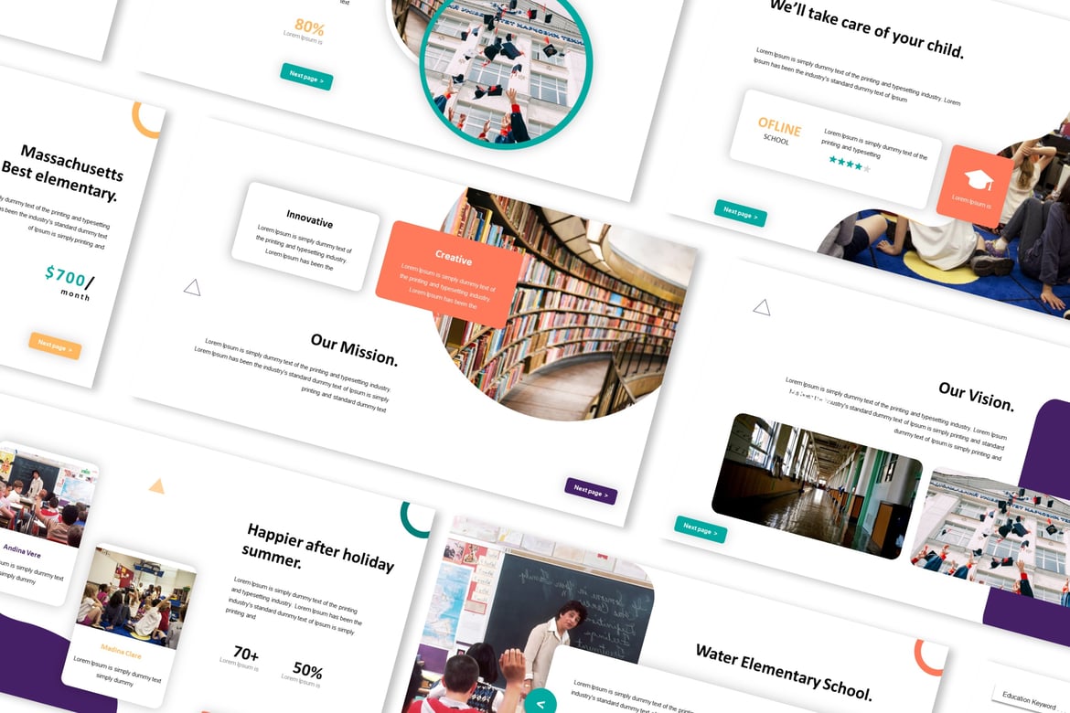 Template Presentasi PowerPoint Sekolah yang Menarik dan Profesional