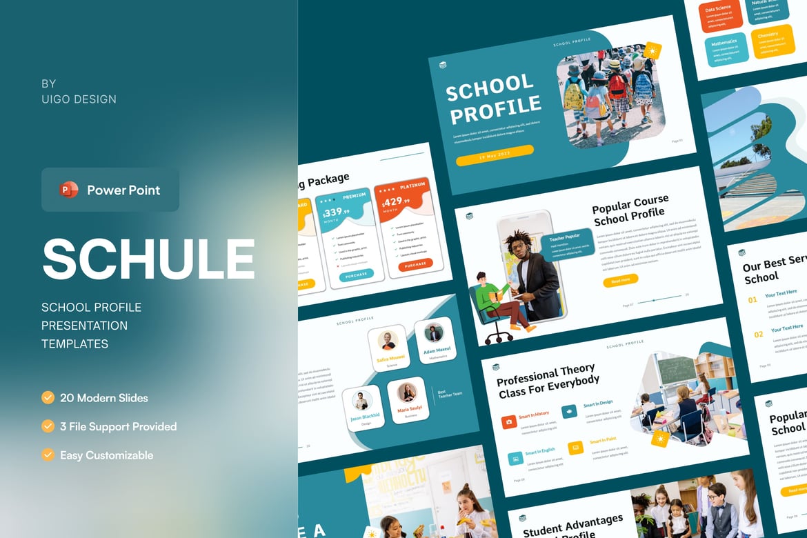 Template Presentasi Profil Sekolah yang Modern dan Profesional