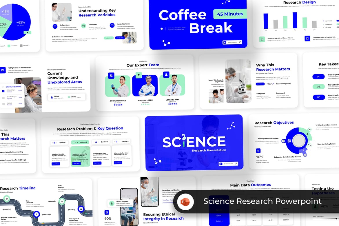 Template Powerpoint Penelitian Ilmiah yang Kreatif dan Modern