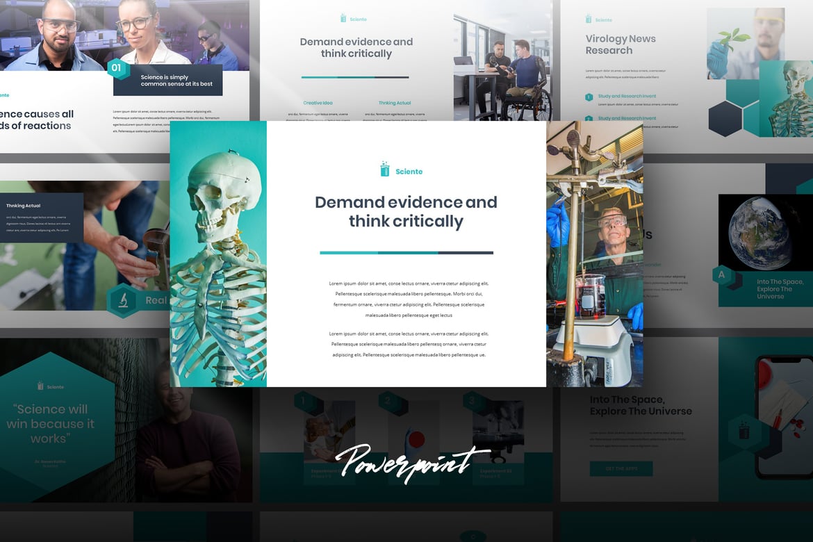 Template Presentasi Medis Sciente - Powerpoint Profesional untuk Berbagai Kebutuhan