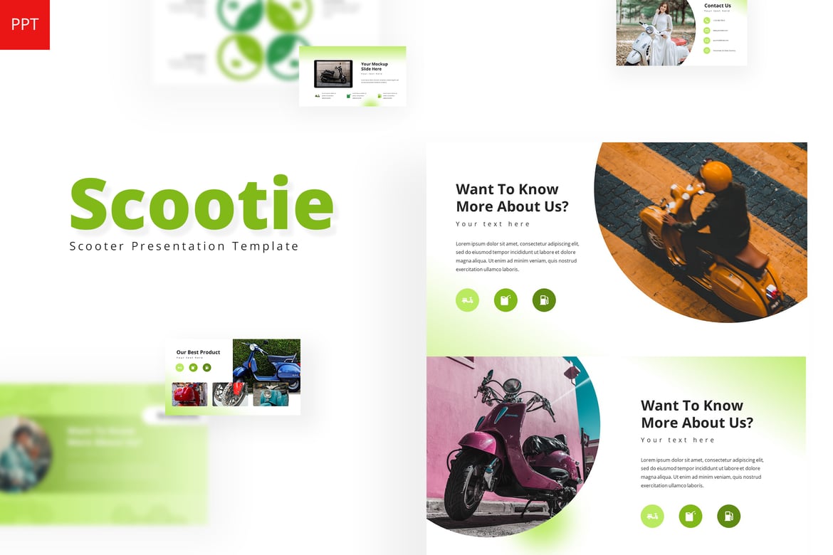 Scootie - Template Powerpoint Menarik untuk Presentasi Anda