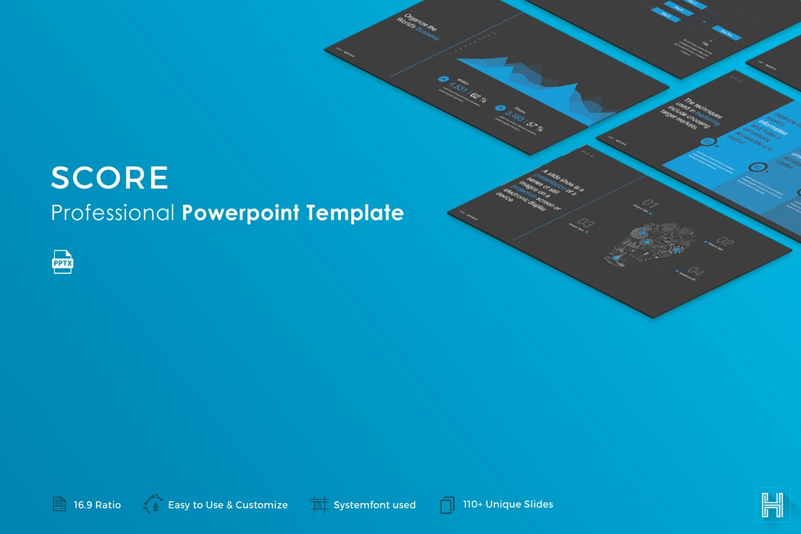 Template PowerPoint SCORE: Presentasi Kuat dan Meyakinkan