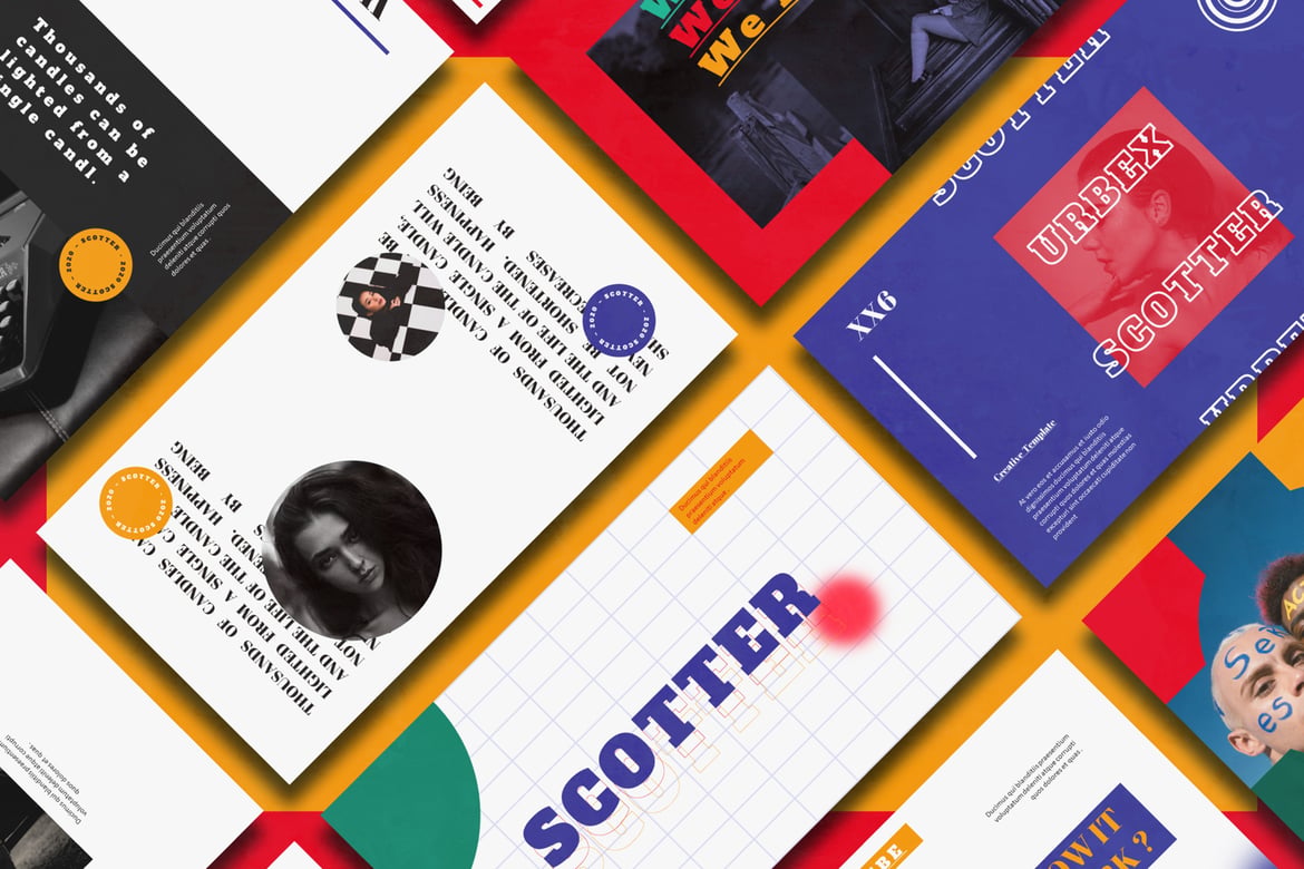 Template PowerPoint Scotter - Solusi Presentasi Menarik dan Profesional