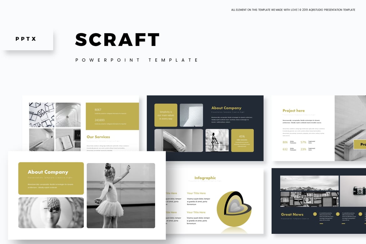 Scraft - Template PowerPoint Serbaguna yang Menarik