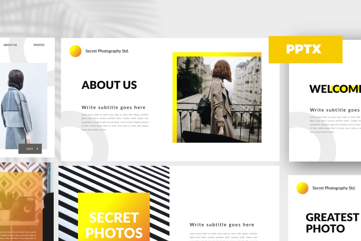 Template PowerPoint SCRET - Desain Kreatif dan Multifungsi