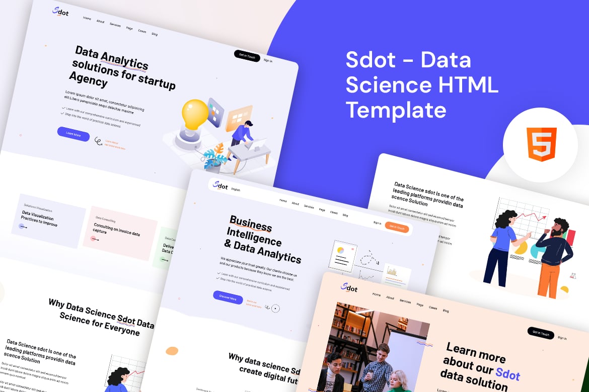 Sdot - Template Website Data Science yang Menawan
