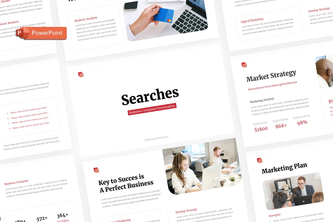Template PowerPoint Rencana Bisnis yang Menarik dan Kreatif