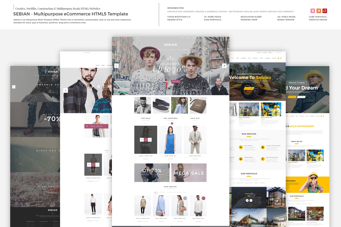 SEBIAN - Template HTML5 Serbaguna untuk eCommerce yang Mengagumkan