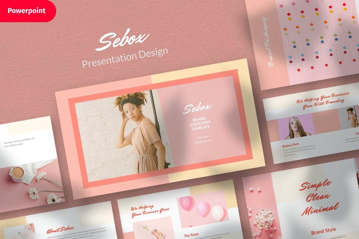 Template Presentasi PowerPoint Sebox: Desain Elegan dan Profesional