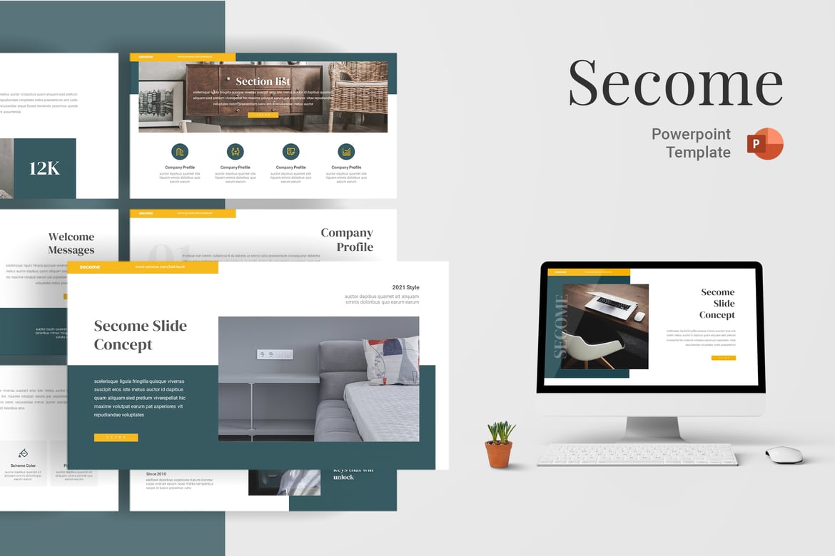 Secome - Template PowerPoint Menarik dan Profesional