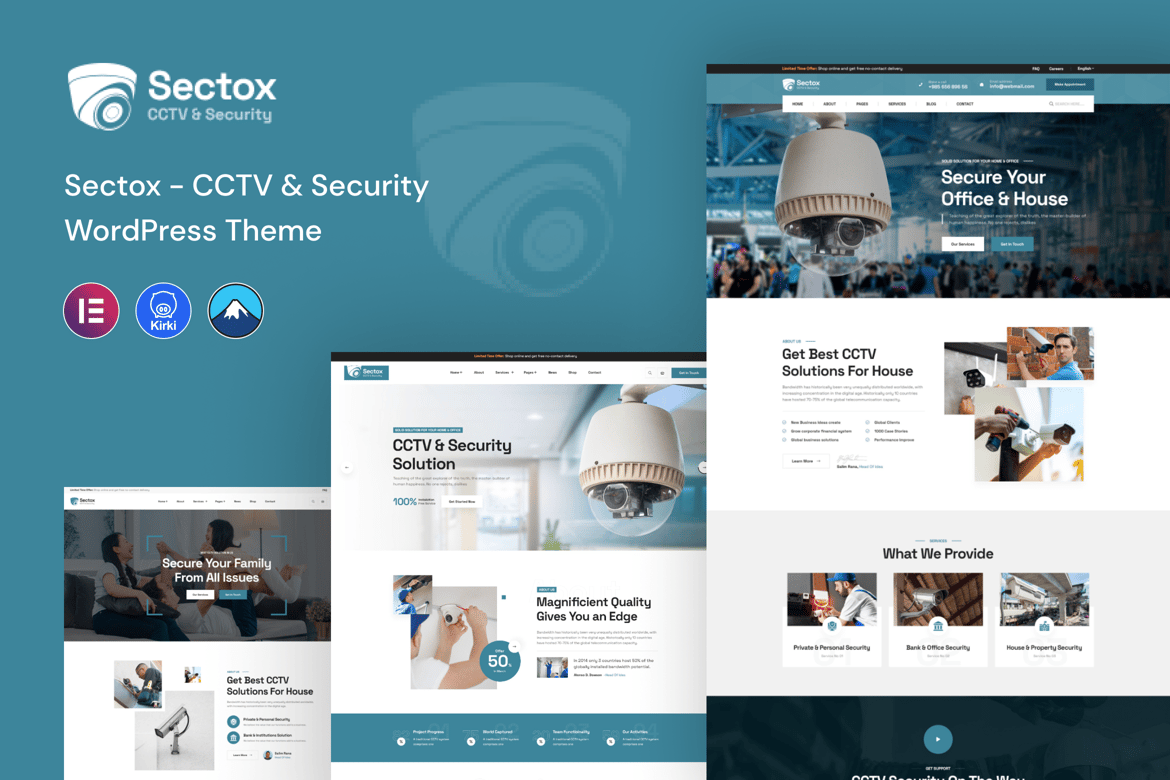 Sectox - Tema WordPress CCTV & Keamanan yang Modern dan Responsif