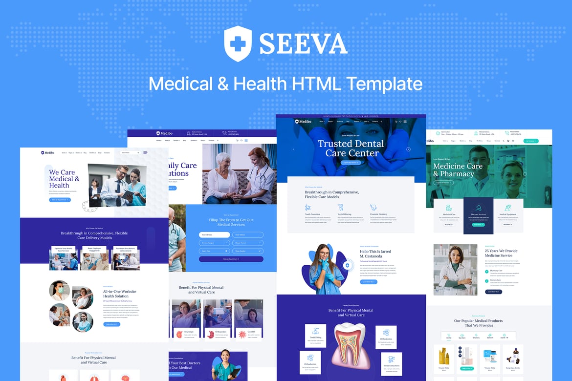 Seeva - Template Website Modern untuk Layanan Medis dan Kesehatan