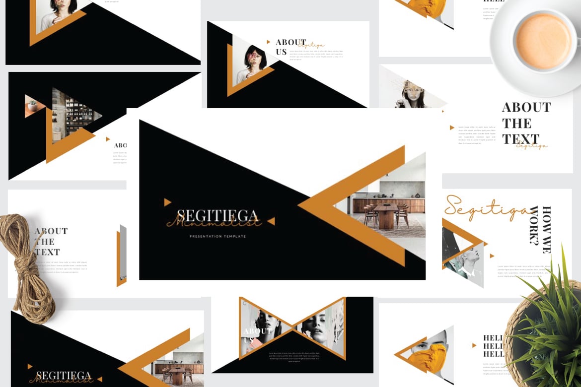 SEGI - Template Powerpoint Minimalis yang Stylish