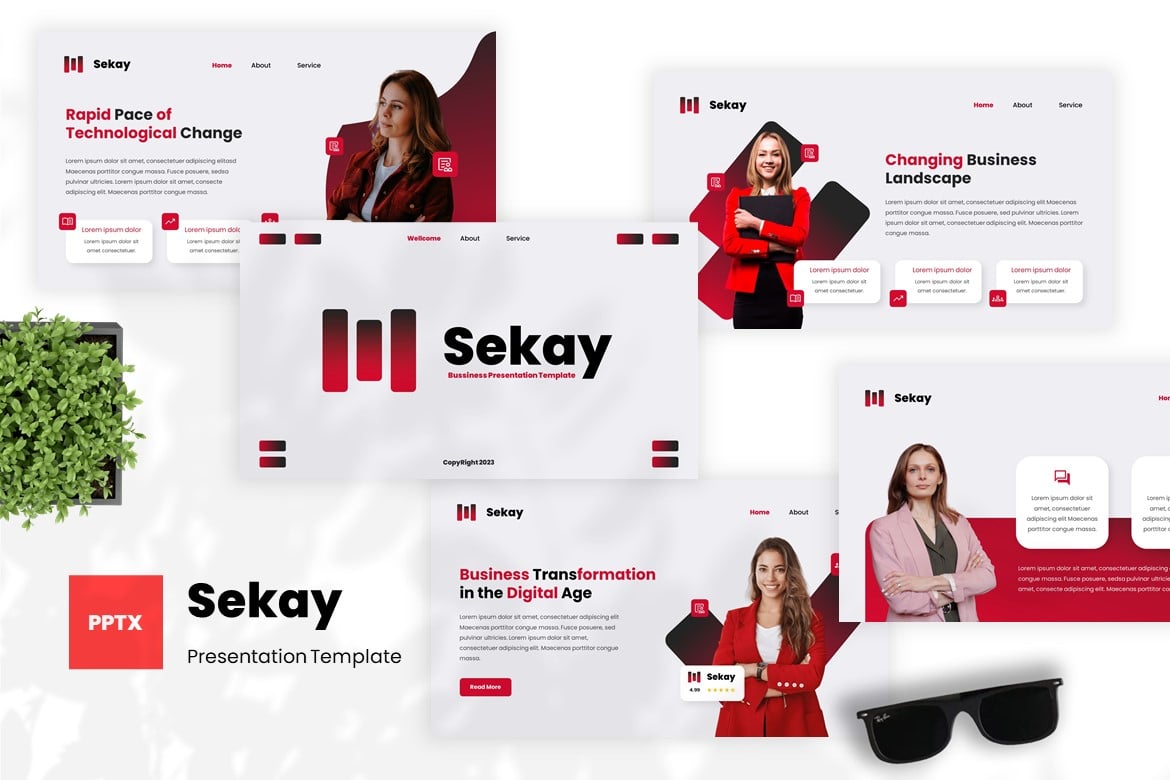 Sekay - Template PowerPoint Bisnis yang Profesional dan Modern