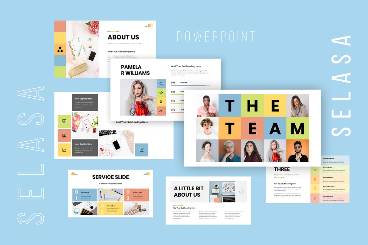 Template Presentasi Powerpoint Selasa yang Modern dan Profesional