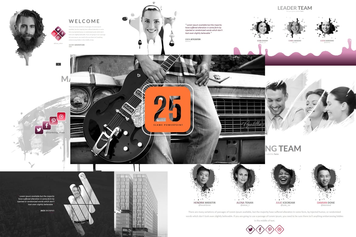 Selawe - Template PowerPoint Kreatif untuk Presentasi Menarik