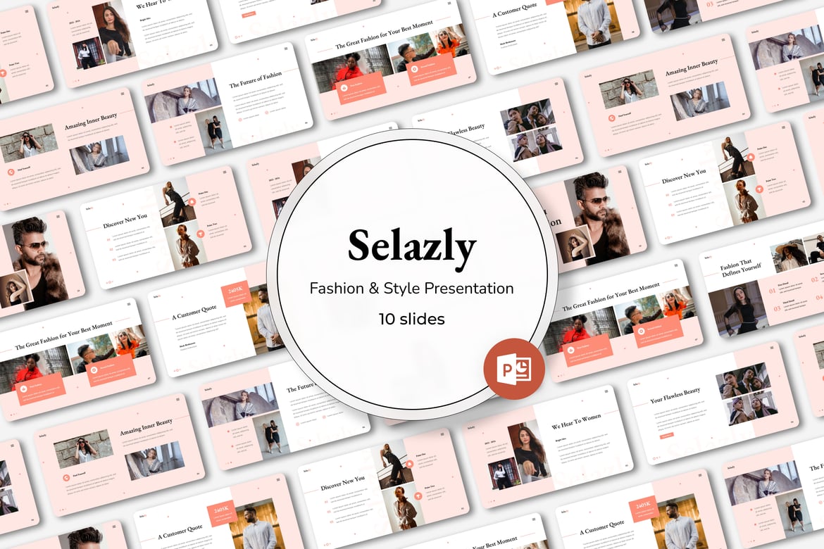Selazly - Template PowerPoint Fashion & Gaya yang Menawan