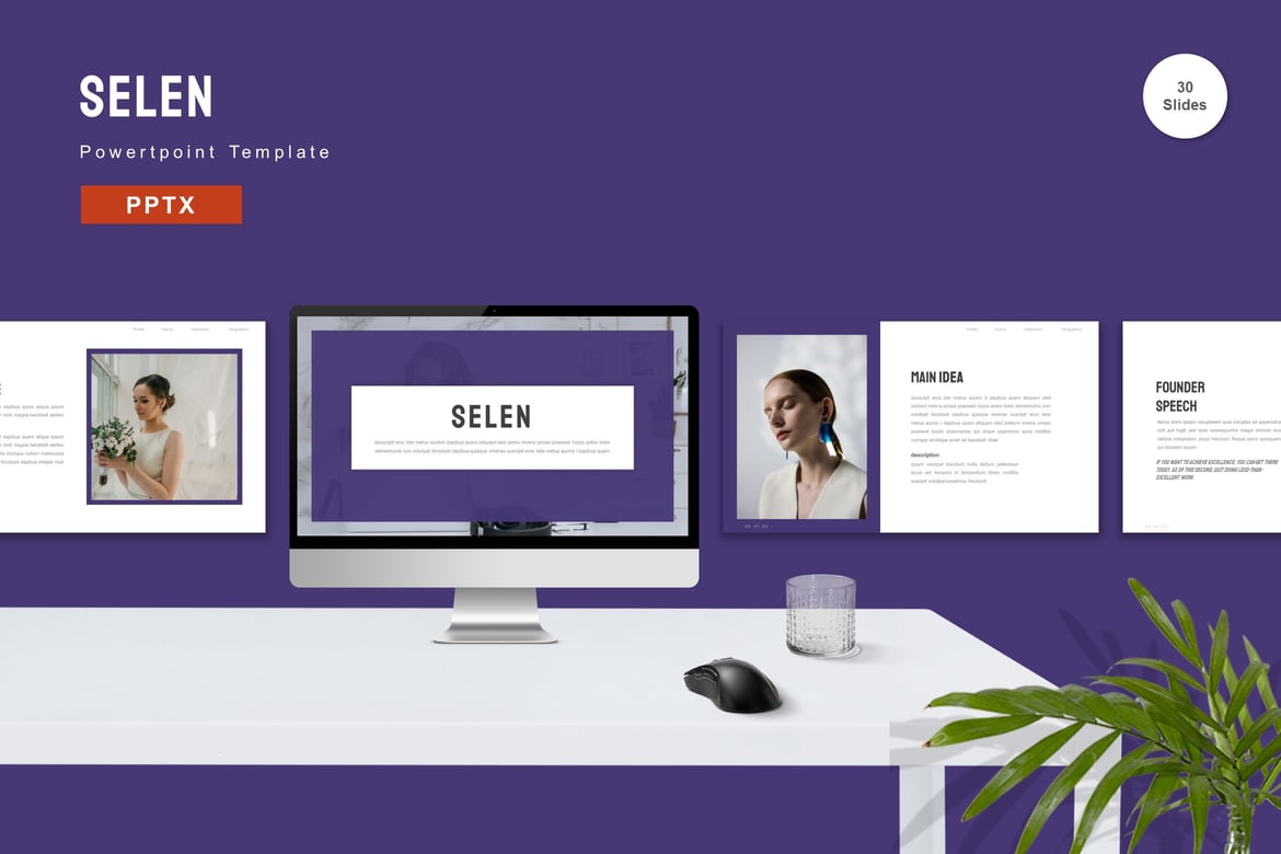 Template Powerpoint Selen - Solusi Presentasi Profesional Anda