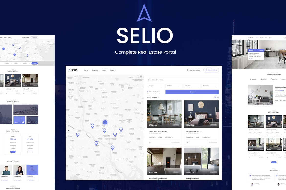 Selio - Template Website Real Estate Profesional dan Menarik