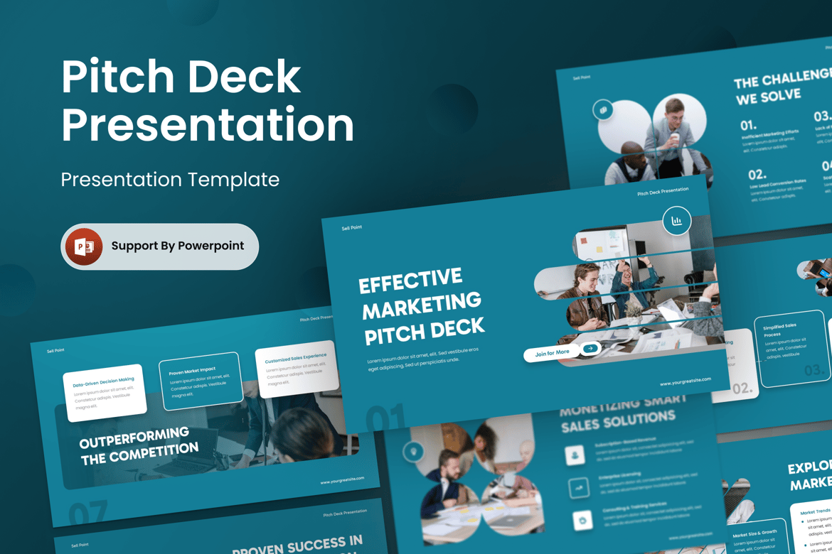 Template PowerPoint Pitch Deck - Sell Point yang Menarik