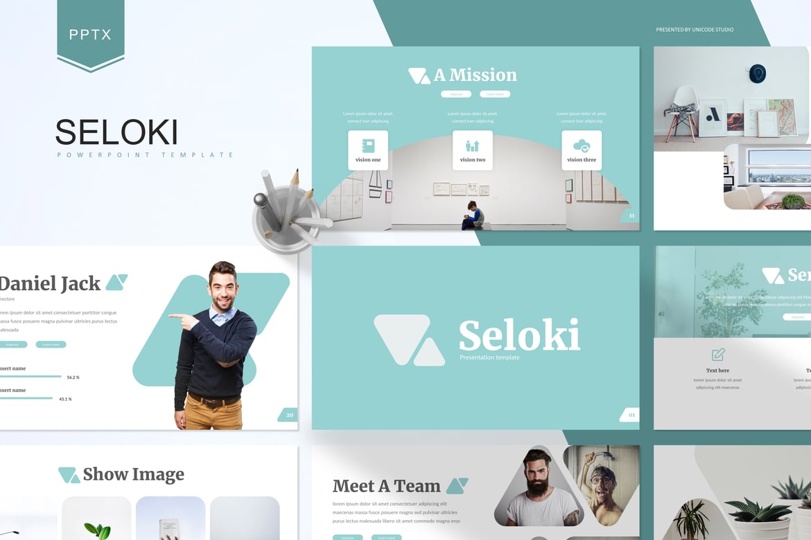 Seloki - Template Powerpoint Modern dan Profesional
