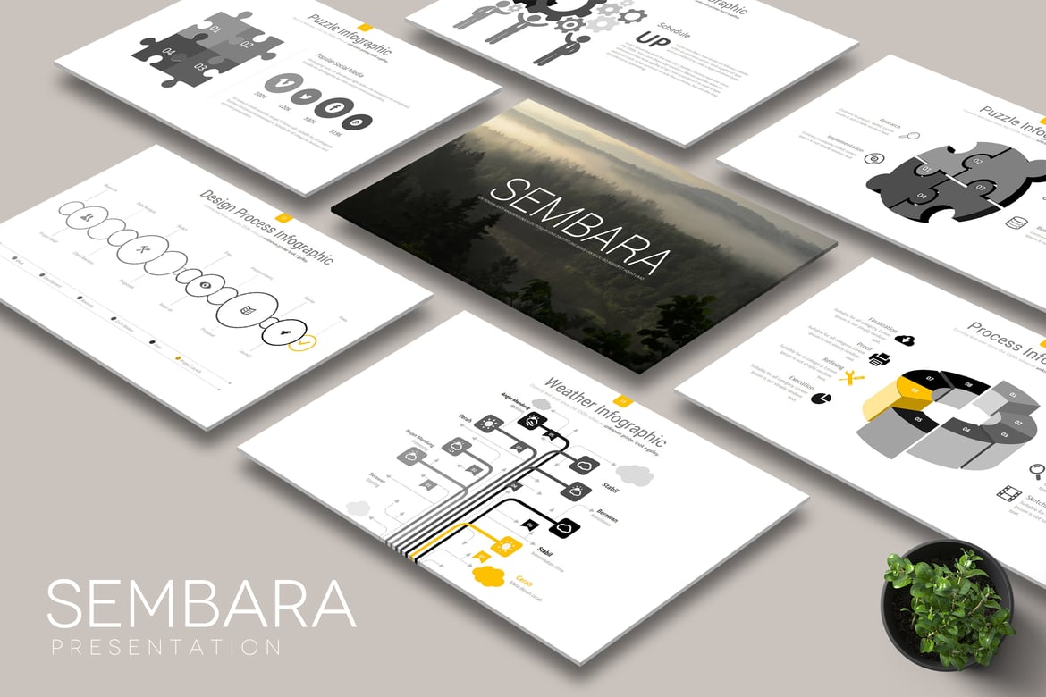 Template PowerPoint Sembara: Presentasi Kreatif dalam Format HD