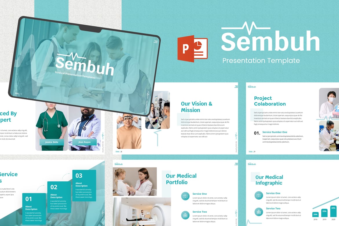 Sembuh - Template Presentasi PowerPoint untuk Dunia Medis yang Menarik