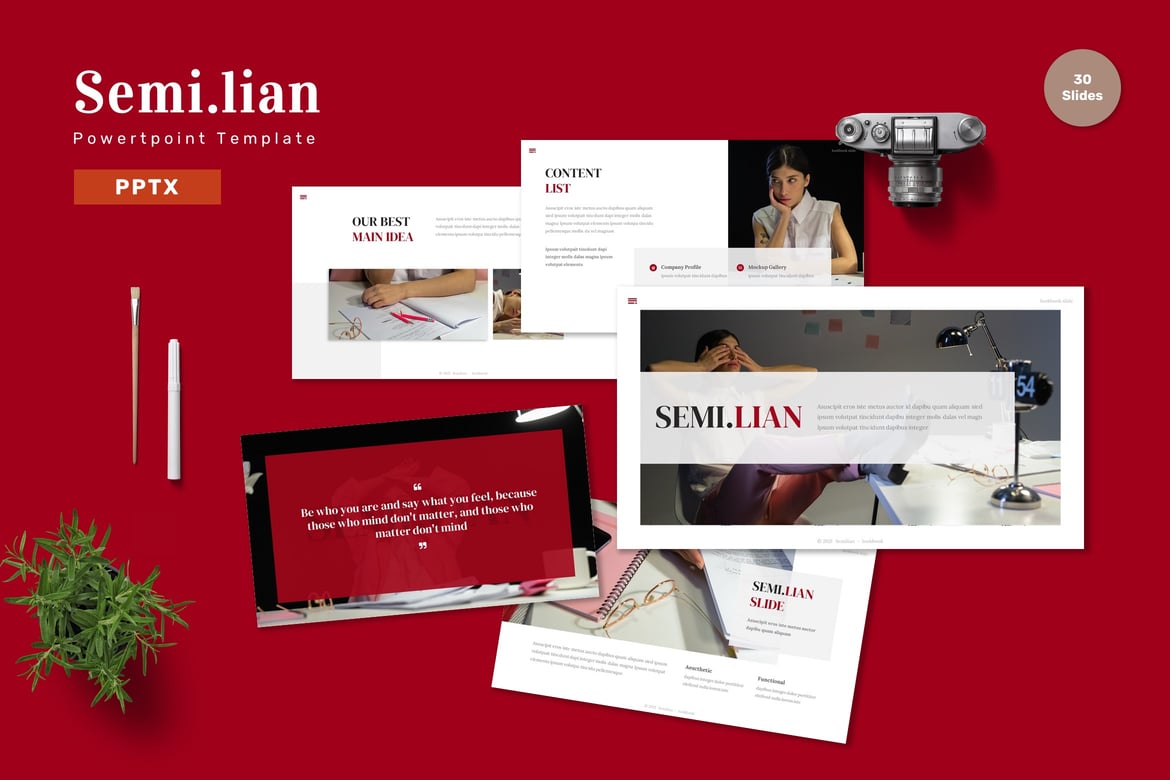 Semilian - Template PowerPoint Kreatif untuk Presentasi Anda